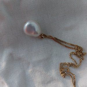 Mejuri Bold Pearl Pendant Necklace